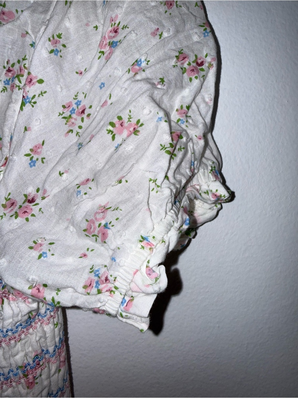 Storia white Maxi Dress with Pink Floral Print - Picture 3 of 7